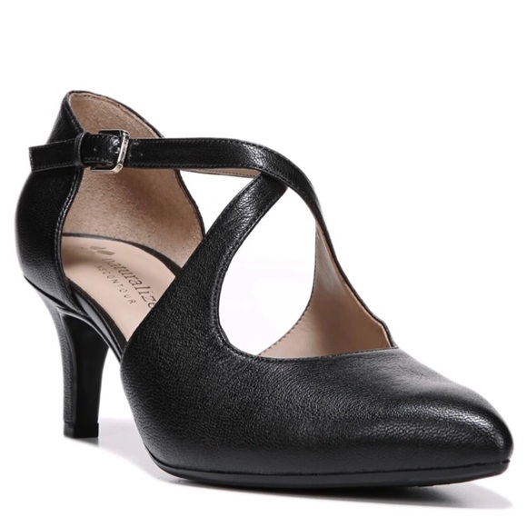 Naturalizer Leather Okira Heels - Women’s Black - Fits like a size 11 - Picture 1 of 11